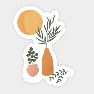 Cute Plant Illustration for Plant Lovers Sticker